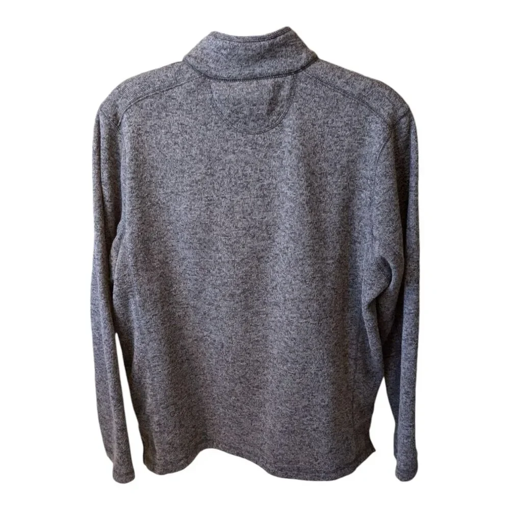 Woolrich Drifter Sweater Men's 1/4 Snap Fleece Pullover XL Gray Outdoor Gorp VTG